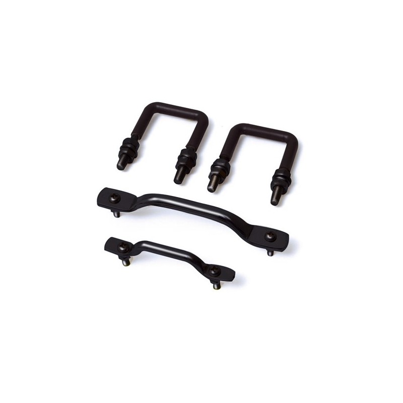 Windshield Tie Down Kit Black 55-95 CJ & Wrangler