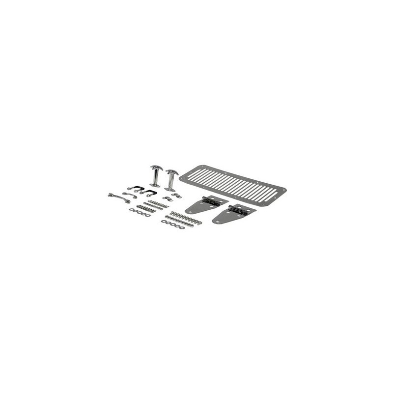 Kit Cofano Jeep CJ-YJ Cromato Inox Kit Cofano Jeep CJ-YJ Cromato Inox