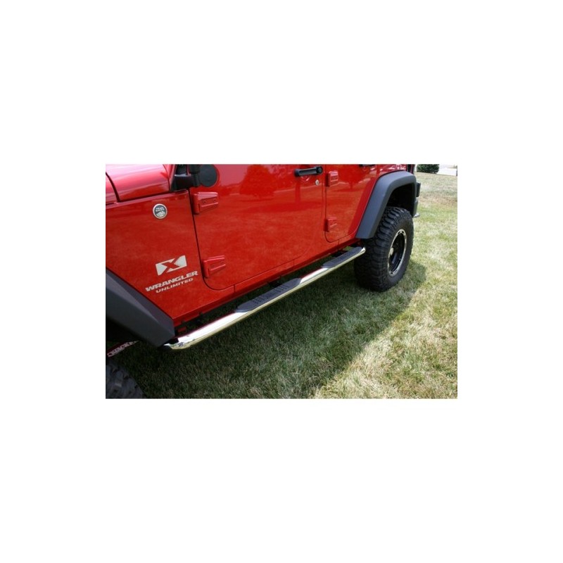 Pedane  Inox 07-14 Wrangler Unlimited 