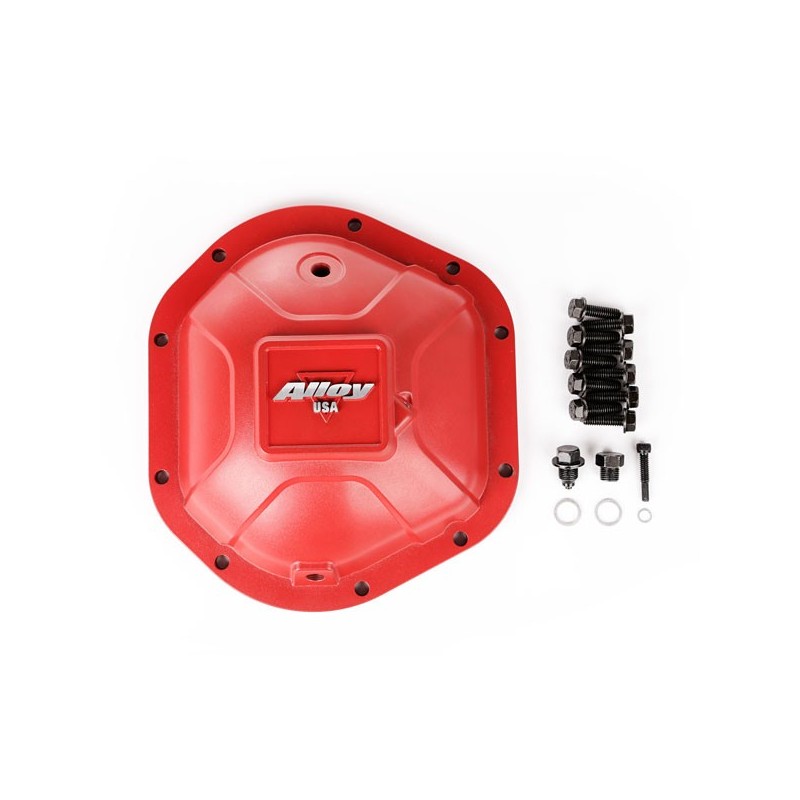 Aluminum Differential Cover, Dana 44, Red