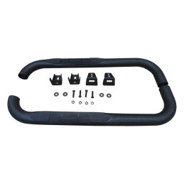 3-In Round Side Steps Black Jeep 87-95 Wrangler